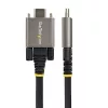 StarTech.com 50cm (20″) sivuruuvattava USB-C-kaapeli 10Gbps – USB 3.1/3.2 Gen 2 Type-C -kaapeli – 100W (5A) Power Delivery -lataus, DP Alt Mode – kaksoisruuvilukitus – USB-C-kaapeli lataus/synkronointi