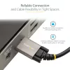 StarTech.com 50cm (20″) sivuruuvattava USB-C-kaapeli 10Gbps – USB 3.1/3.2 Gen 2 Type-C -kaapeli – 100W (5A) Power Delivery -lataus, DP Alt Mode – kaksoisruuvilukitus – USB-C-kaapeli lataus/synkronointi