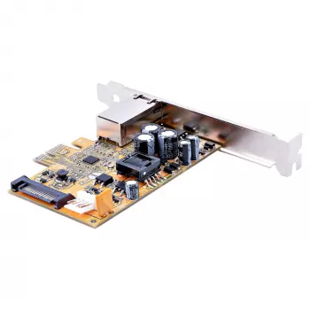 StarTech.com 1-porttinen 2.5Gbps PoE -verkkokortti, PCIe Ethernet -kortti RJ45:llä, 30W 802.3at PoE NIC pöytäkoneille/palvelimille, verkko-PoE-LAN-adapteri low profile -peitelevyllä, NBaseT, Windows/Linux