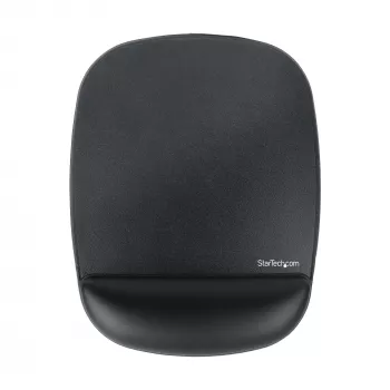 StarTech.com hiirimatto rannetuella, 6,7 x 7,1 x 0,8 tuumaa (17 x 18 x 2 cm), ergonominen hiirimatto rannetuki, työpöydän rannetuki liukumattomalla PU-pohjalla, pehmustettu geelihiirimatto rannetuella