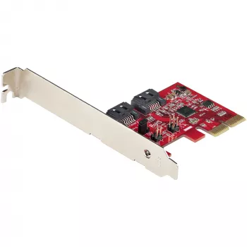 StarTech.com SATA PCIe -kortti - 2-porttinen PCIe SATA -laajennuskortti - 6Gbps - Full/Low Profile - PCI Express - SATA-adapteri/ohjain - ASM1062R SATA RAID - PCIe - SATA-muunnin