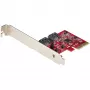 StarTech.com SATA PCIe -kortti - 2-porttinen PCIe SATA -laajennuskortti - 6Gbps - Full/Low Profile - PCI Express - SATA-adapteri/ohjain - ASM1062R SATA RAID - PCIe - SATA-muunnin
