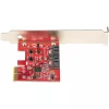 StarTech.com SATA PCIe -kortti - 2-porttinen PCIe SATA -laajennuskortti - 6Gbps - Full/Low Profile - PCI Express - SATA-adapteri/ohjain - ASM1062R SATA RAID - PCIe - SATA-muunnin