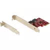StarTech.com SATA PCIe -kortti - 2-porttinen PCIe SATA -laajennuskortti - 6Gbps - Full/Low Profile - PCI Express - SATA-adapteri/ohjain - ASM1062R SATA RAID - PCIe - SATA-muunnin