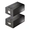 StarTech.com 150 m (492 ft) USB 2.0 -jatko Cat5e/Cat6 Ethernet-kaapelilla, ulkoisesti virtalähdetty USB-jatko RJ45/verkkokaapelilla, USB Ethernet-kaapelin kautta -jatko/adapteri