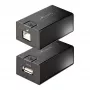 StarTech.com 150 m (492 ft) USB 2.0 -jatko Cat5e/Cat6 Ethernet-kaapelilla, ulkoisesti virtalähdetty USB-jatko RJ45/verkkokaapelilla, USB Ethernet-kaapelin kautta -jatko/adapteri