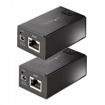StarTech.com 150 m (492 ft) USB 2.0 -jatko Cat5e/Cat6 Ethernet-kaapelilla, ulkoisesti virtalähdetty USB-jatko RJ45/verkkokaapelilla, USB Ethernet-kaapelin kautta -jatko/adapteri