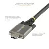 StarTech.com 0,91 m sivuruuvilukittuva USB-C-kaapeli 10 Gbit/s – USB-IF-sertifioitu USB-C-kaapeli – USB 3.1/3.2 Gen 2 Type-C -kaapeli – 100 W (5 A) Power Delivery -lataus, DP Alt Mode – kaksoisruuvilukitus – USB-C-kaapeli lataus/synkronointi