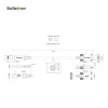 StarTech.com 0,91 m sivuruuvilukittuva USB-C-kaapeli 10 Gbit/s – USB-IF-sertifioitu USB-C-kaapeli – USB 3.1/3.2 Gen 2 Type-C -kaapeli – 100 W (5 A) Power Delivery -lataus, DP Alt Mode – kaksoisruuvilukitus – USB-C-kaapeli lataus/synkronointi
