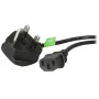 StarTech.com 0,9 m (3ft) UK-tietokoneen virtakaapeli, BS 1363 - C13, 18AWG, 10A 250V, varavirtakaapeli, kylmälaitekaapeli / UK-virtakaapeli, PC-virtalähdekaapeli, TV-virtakaapeli