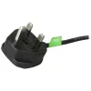 StarTech.com 0,9 m (3ft) UK-tietokoneen virtakaapeli, BS 1363 - C13, 18AWG, 10A 250V, varavirtakaapeli, kylmälaitekaapeli / UK-virtakaapeli, PC-virtalähdekaapeli, TV-virtakaapeli