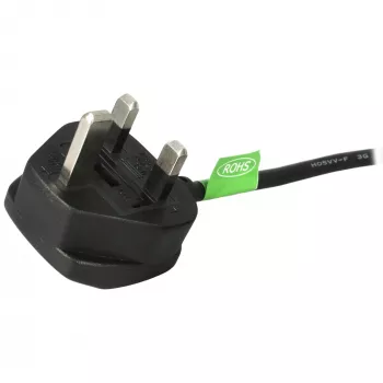 StarTech.com 0,9 m (3ft) UK-tietokoneen virtakaapeli, BS 1363 - C13, 18AWG, 10A 250V, varavirtakaapeli, kylmälaitekaapeli / UK-virtakaapeli, PC-virtalähdekaapeli, TV-virtakaapeli