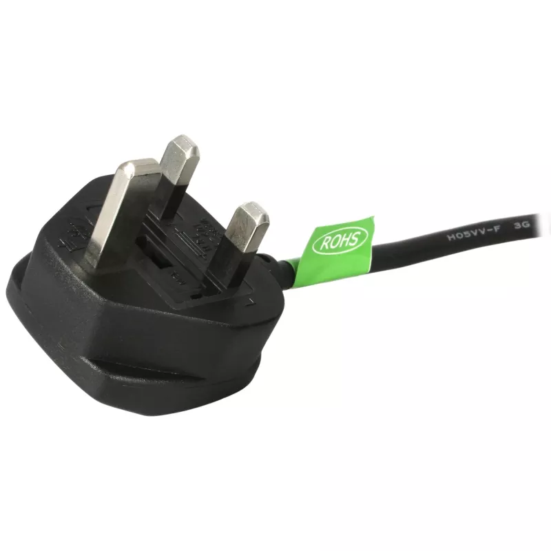 StarTech.com 0,9 m (3ft) UK-tietokoneen virtakaapeli, BS 1363 - C13, 18AWG, 10A 250V, varavirtakaapeli, kylmälaitekaapeli / UK-virtakaapeli, PC-virtalähdekaapeli, TV-virtakaapeli