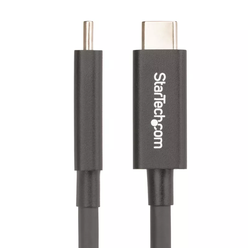 StarTech.com 2m aktiivinen Thunderbolt 4 -kaapeli, 40 Gbit/s, 100W Power Delivery, 4K/8K-video, Intel-sertifioitu Thunderbolt-kaapeli – yhteensopiva USB4/Thunderbolt 4/USB 3.2/USB Type-C/DisplayPort/Thunderbolt 3 kanssa