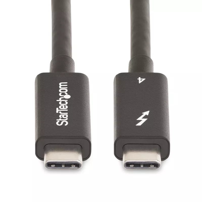StarTech.com 2m aktiivinen Thunderbolt 4 -kaapeli, 40 Gbit/s, 100W Power Delivery, 4K/8K-video, Intel-sertifioitu Thunderbolt-kaapeli – yhteensopiva USB4/Thunderbolt 4/USB 3.2/USB Type-C/DisplayPort/Thunderbolt 3 kanssa