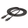 StarTech.com 2m aktiivinen Thunderbolt 4 -kaapeli, 40 Gbit/s, 100W Power Delivery, 4K/8K-video, Intel-sertifioitu Thunderbolt-kaapeli – yhteensopiva USB4/Thunderbolt 4/USB 3.2/USB Type-C/DisplayPort/Thunderbolt 3 kanssa
