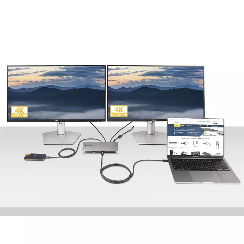 StarTech.com 2m aktiivinen Thunderbolt 4 -kaapeli, 40 Gbit/s, 100W Power Delivery, 4K/8K-video, Intel-sertifioitu Thunderbolt-kaapeli – yhteensopiva USB4/Thunderbolt 4/USB 3.2/USB Type-C/DisplayPort/Thunderbolt 3 kanssa