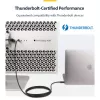 StarTech.com 2m aktiivinen Thunderbolt 4 -kaapeli, 40 Gbit/s, 100W Power Delivery, 4K/8K-video, Intel-sertifioitu Thunderbolt-kaapeli – yhteensopiva USB4/Thunderbolt 4/USB 3.2/USB Type-C/DisplayPort/Thunderbolt 3 kanssa