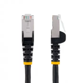 StarTech.com 3m CAT6a Ethernet-kaapeli – musta – Low Smoke Zero Halogen (LSZH) – 10GbE 500MHz 100W PoE++ lukituskielekkeetön RJ-45 vedonpoistolla S/FTP-verkkokaapeli