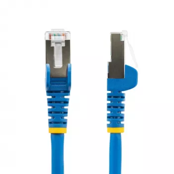StarTech.com 5m CAT6a Ethernet-kaapeli – sininen – LSZH – 10GbE 500MHz 100W PoE++ lukituskielekkeetön RJ-45 vedonpoistolla S/FTP-verkkokaapeli