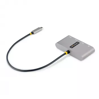 StarTech.com 3-porttinen USB-C-keskitin Ethernetillä - 3x USB-A - gigabit-Ethernet - USB 3.0 5Gbps - väylävirralla toimiva - 1ft/30cm pitkä USB Type-C-isäntäkaapeli - GbE - kannettava USB-C–USB-A-keskitin