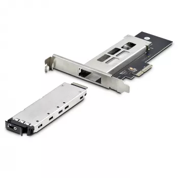 StarTech.com M.2 NVMe SSD – PCIe x4 -mobiiliteline/taustalevy irrotettavalla kelkalla PCI Express -laajennuspaikkaan, työkaluton asennus, PCIe 4.0/3.0 hot-swap-asemapaikka, avainlukko – 2 avainta mukana