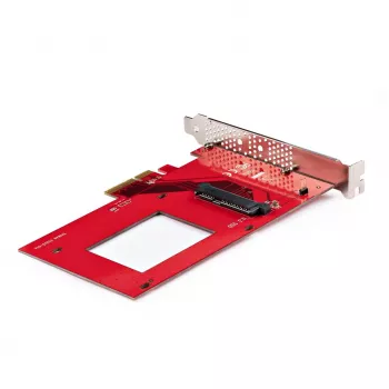 StarTech.com U.3–PCIe-sovitinkortti, PCIe 4.0 x4 -sovitin 2,5 tuuman U.3-NVMe-SSD-asemille, SFF-TA-1001 PCI Express -lisäkortti pöytäkoneisiin/palvelimiin, TAA-yhteensopiva – käyttöjärjestelmäriippumaton