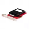 StarTech.com U.3–PCIe-sovitinkortti, PCIe 4.0 x4 -sovitin 2,5 tuuman U.3-NVMe-SSD-asemille, SFF-TA-1001 PCI Express -lisäkortti pöytäkoneisiin/palvelimiin, TAA-yhteensopiva – käyttöjärjestelmäriippumaton
