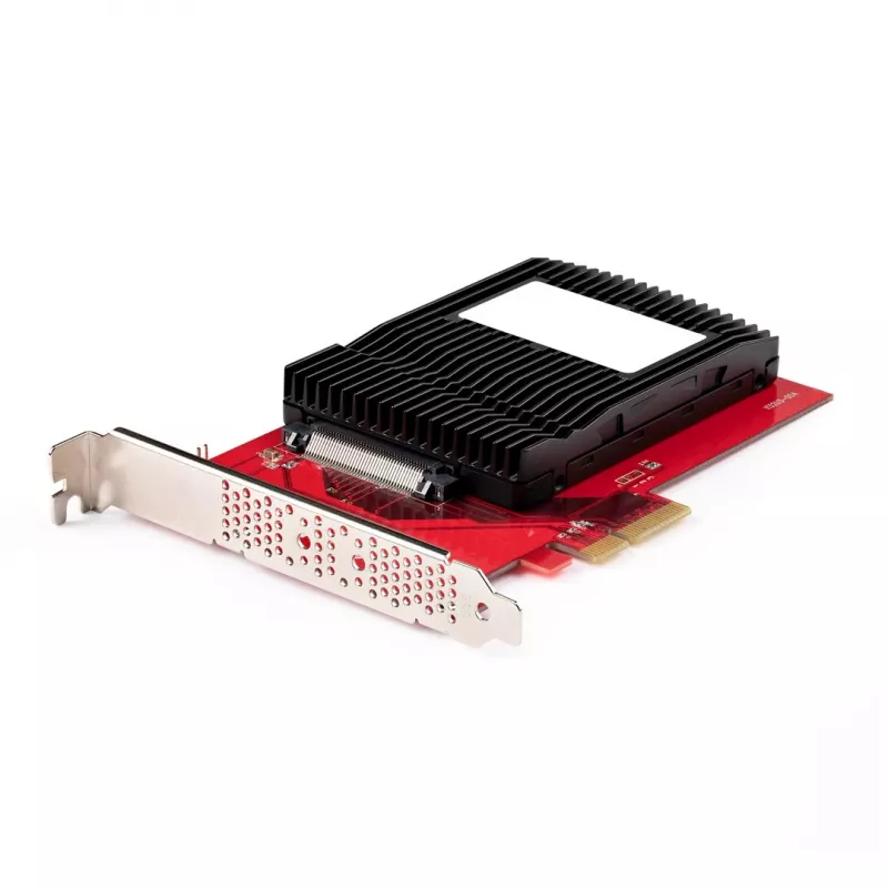 StarTech.com U.3–PCIe-sovitinkortti, PCIe 4.0 x4 -sovitin 2,5 tuuman U.3-NVMe-SSD-asemille, SFF-TA-1001 PCI Express -lisäkortti pöytäkoneisiin/palvelimiin, TAA-yhteensopiva – käyttöjärjestelmäriippumaton