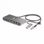 StarTech.com 2-porttinen USB-C-keskitin Ethernetillä ja RS-232:lla, kiinteä USB-C–USB-A-dongle, 100 W PD -läpivienti, 2x USB-A 5 Gbit/s, gigabit-Ethernet, RS232-sarjaliitäntä (FTDI)