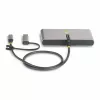 StarTech.com 2-porttinen USB-C-keskitin Ethernetillä ja RS-232:lla, kiinteä USB-C–USB-A-dongle, 100 W PD -läpivienti, 2x USB-A 5 Gbit/s, gigabit-Ethernet, RS232-sarjaliitäntä (FTDI)