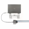 StarTech.com 2-porttinen USB-C-keskitin Ethernetillä ja RS-232:lla, kiinteä USB-C–USB-A-dongle, 100 W PD -läpivienti, 2x USB-A 5 Gbit/s, gigabit-Ethernet, RS232-sarjaliitäntä (FTDI)