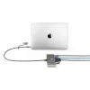 StarTech.com 2-porttinen USB-C-keskitin Ethernetillä ja RS-232:lla, kiinteä USB-C–USB-A-dongle, 100 W PD -läpivienti, 2x USB-A 5 Gbit/s, gigabit-Ethernet, RS232-sarjaliitäntä (FTDI)