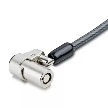 StarTech.com kannettavan tietokoneen kaapelilukko, yhteensopiva Noble Wedge® -paikan kanssa; 1,8 m, varkaudenestolukko avaimella, turvakaapeli Dell XPS/Latitude/2-in-1-kannettaville, leikkauskestävä teräskaapelilukko kannettavalle
