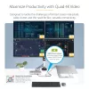 StarTech.com yleinen USB4- ja Thunderbolt 4 -telakointiasema, neljä näyttöä Windowsissa, kaksi näyttöä MacBookissa, HDMI DP -telakka 98W kannettavan lataustoiminnolla