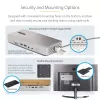 StarTech.com yleinen USB4- ja Thunderbolt 4 -telakointiasema, neljä näyttöä Windowsissa, kaksi näyttöä MacBookissa, HDMI DP -telakka 98W kannettavan lataustoiminnolla