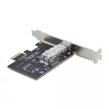 StarTech.com 1-porttinen GbE SFP -verkkokortti, PCIe 2.1 x1, Intel I210-IS, 1GbE-ohjain, 1000BASE kupari/kuitu, yksiporttinen gigabit-Ethernet NIC, pöytäkoneen/palvelimen taustalevyt – yhteensopiva Windowsin ja Linuxin kanssa
