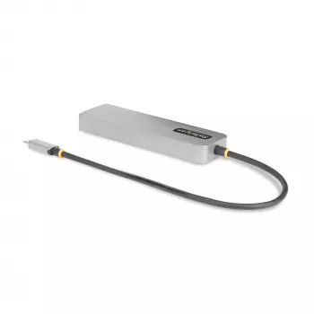 StarTech.com 3-porttinen USB-C-keskitin 2,5 Gbit/s Ethernetillä ja 100 W Power Delivery -läpiviennillä, USB 3.2 10 Gbit/s, 2x USB-A/1x USB-C, kannettava USB Type-C -sovitinkeskitin