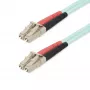 StarTech.com 25 m (82 jalkaa) LC/UPC–LC/UPC OM4-monimuotokuitu­kaapeli, 50/125 µm LOMMF/VCSEL Zipcord -kuitu, 100G, pieni liitäntävaimennus – LSZH kuitu-jatkokaapeli