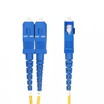 StarTech.com 20 m LC - SC (UPC) OS2 yksimuotainen duplex-kuituoptinen kaapeli, 9/125 µm, 100G, taivutusherkkä, alhainen vaimennus – LSZH kuituoptinen patch-kaapeli