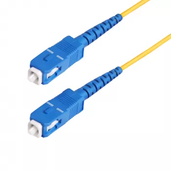 StarTech.com 100 m SC - SC (UPC) OS2 yksimuotainen simplex-kuituoptinen kaapeli, 9/125 µm, 40G/100G, taivutusherkkä, alhainen vaimennus, LSZH kuituoptinen hyppylanka