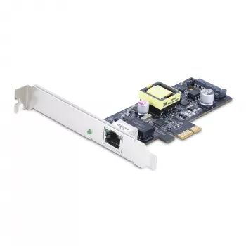 StarTech.com 1-porttinen 2.5 Gbps NBASE-T PoE -verkkokortti, Intel I225-V, 802.3af/at PoE+ Multi-Gigabit NIC, PCI Express -palvelin-LAN-kortti, SATA-virrallinen pöytätietokoneen Ethernet-liitäntä – tukee Windows, Linux