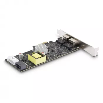StarTech.com 2-porttinen 2.5 Gbps NBASE-T PoE -verkkokortti, kaksi Intel I225-V, 802.3af/at PoE+ Multi-Gigabit NIC, PCI Express -palvelin-LAN-kortti, LP4/8-pin PCIe-virrallinen
