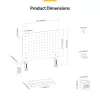 StarTech.com 1612B-DESK-PEGBOARD pöytäjärjestelijäsarja 1 kpl