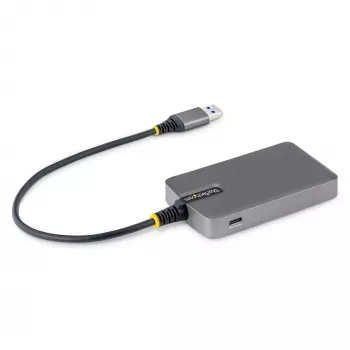 StarTech.com 4-porttinen USB-A-keskitin, 5 Gbit/s, väylävirralla toimiva, USB-A 4x USB-A -keskittimeen USB-C-lisävirransyötöllä, 30 cm isäntäkaapeli, kannettava pöytäkoneen/kannettavan tietokoneen USB-keskitin
