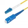 StarTech.com 3m LC-SC (UPC) OS2 yksimuotokuitu simplex -kuituvalokaapeli, 9/125µm, 40G/100G, taivutusherkkä, alhainen vaimennus – LSZH kuitu-patchkaapeli