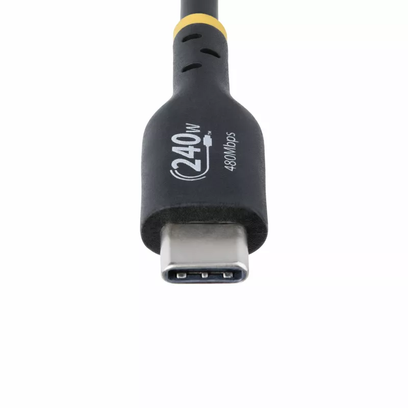 StarTech.com 4m USB-C-latauskaapeli, USB-IF-sertifioitu USB-C-kaapeli, 240W PD EPR, USB 2.0 Type-C kannettavan tietokoneen latauskaapeli, USB-C tiedonsiirtokaapeli, TPE-päällyste, M/M