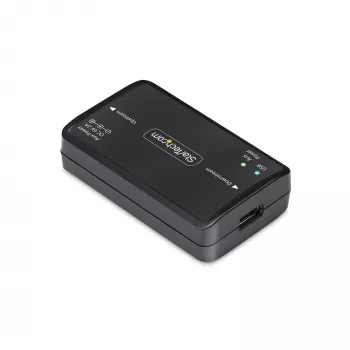 USB-galvaaninen erotin StarTech.comilta, jopa 6 kV, sähköinen häiriösuodatin, IP40, DIN-kiskokiinnitys, eristetty verkkosuodatin, USB 2.0/1.1, 5 V/250 mA, Plug-and-Play, TAA