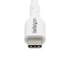 StarTech.com 3m (9.8ft) valkoinen USB-C-latauskaapeli, USB-C-kaapeli, USB 2.0 Type-C kannettavan tietokoneen latauskaapeli, 60W 3A Power Delivery, TPE-päällyste, USB-C-tiedonsiirtokaapeli, M/M