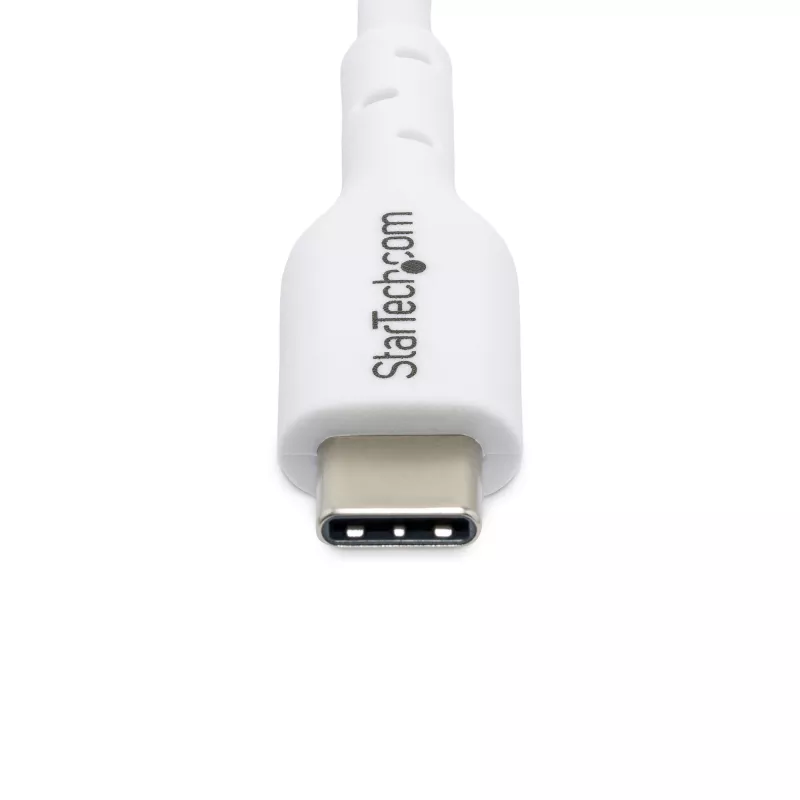 StarTech.com 3m (9.8ft) valkoinen USB-C-latauskaapeli, USB-C-kaapeli, USB 2.0 Type-C kannettavan tietokoneen latauskaapeli, 60W 3A Power Delivery, TPE-päällyste, USB-C-tiedonsiirtokaapeli, M/M